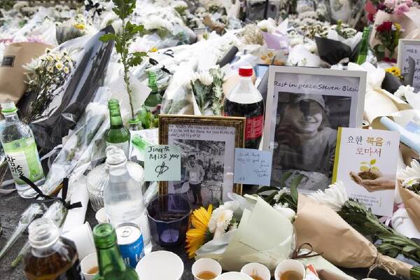 The Halloween crowd crush in Seoul's Itaewon district killed 159 people and injured 196 others. (EPA PHOTO)