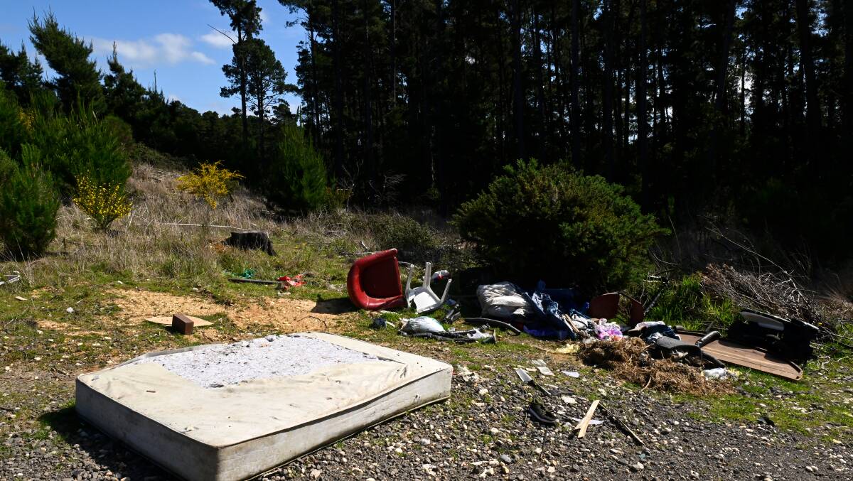 Illegal rubbish dumping has been a long time issue in Ballarat. Picture by Adam Trafford