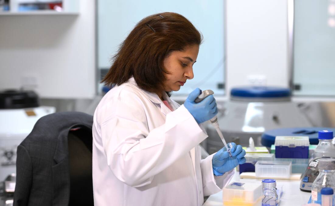 Dr Sushma Rao works at FECRI's cancer research lab. Picture by Adam Trafford