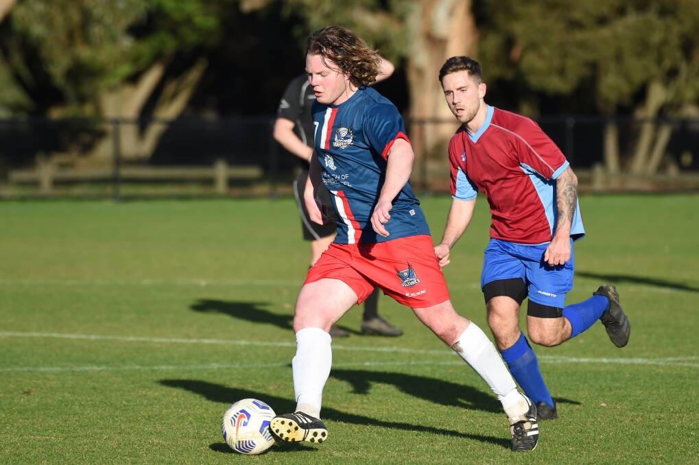 Victoria Park's Will Cousens in 2021 for the BDSA Soccer Division 1 Open Picture by Kate Healy