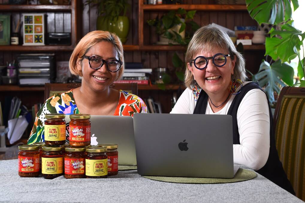 Luz Restrepo (right) has started a social enterprise called Migrant Women in Business and is working with Lilly Wright (left) in 2022. Picture by Adam Trafford