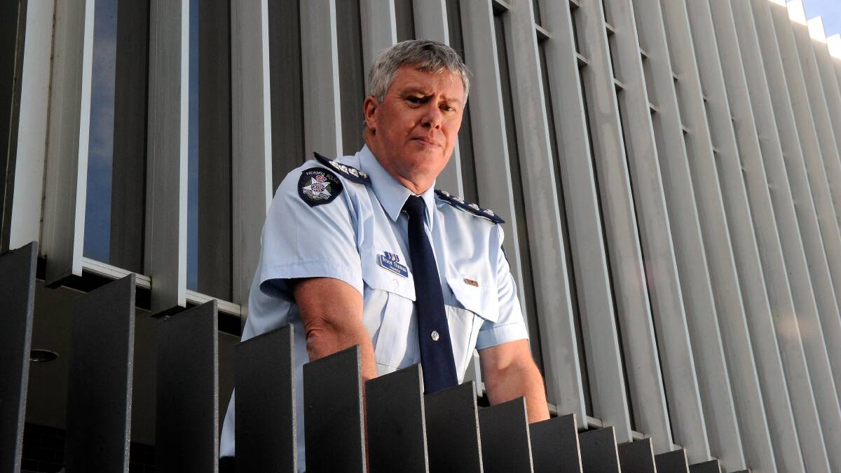 EXCITED: Ballarat Police Inspector Bruce Thomas is looking forward to working with the community to make the city a safer place. Picture: Jeremy Bannister 