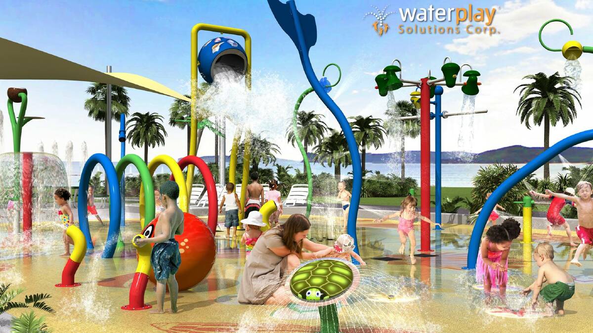NEW LOOK: Waterplay Solutions Corp's impression of what the new Eureka Aquatic Centre play space will look like. 