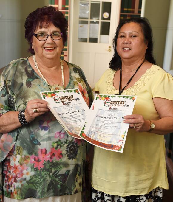 HELPING HAND: Georgina Vagg and Virgie Hocking are helping organise a fundraiser on Friday for less fortunate children in the Philippines. Picture: Lachlan Bence