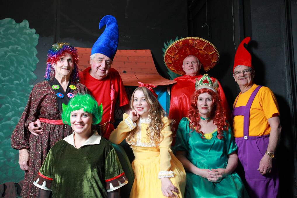 LIVING THE DREAM: The cast of Creswick Theatre Company's Snow White in Pantomime in full costume.
