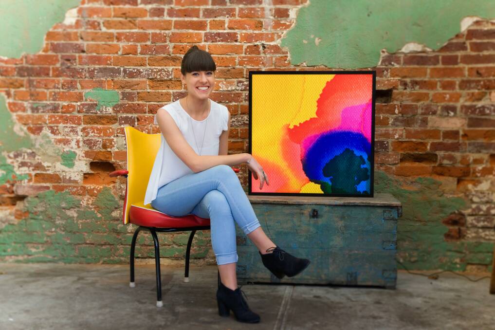 BOLD AND BEAUTIFUL: Former Ballarat resident and artist Leah Grant will have her art on show as part of an exhibition in Geelong. Picture: Amy Hannah