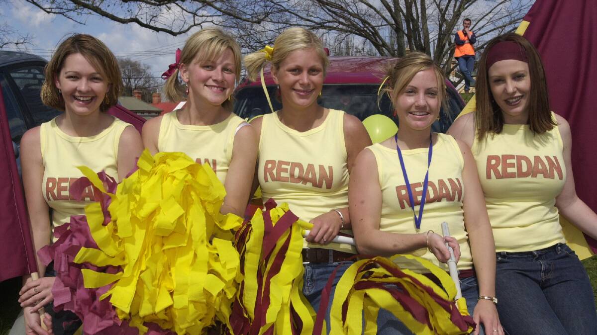 2002 - Merridee Cook, Leah Hyland, Alecia Benson, Melita McLean, Trudy Hawker.