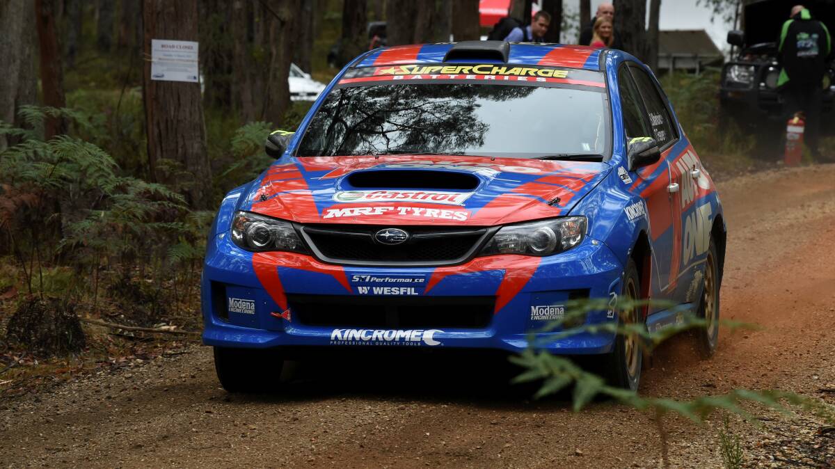 Brad Markovic take his Subaru for a test drive on Thursday.