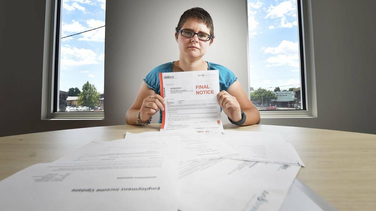 False debt: Elsa Hoggard said the first that she heard of her debt to Centrelink was through a Sydney debt collector. Picture: Luka Kauzlaric.