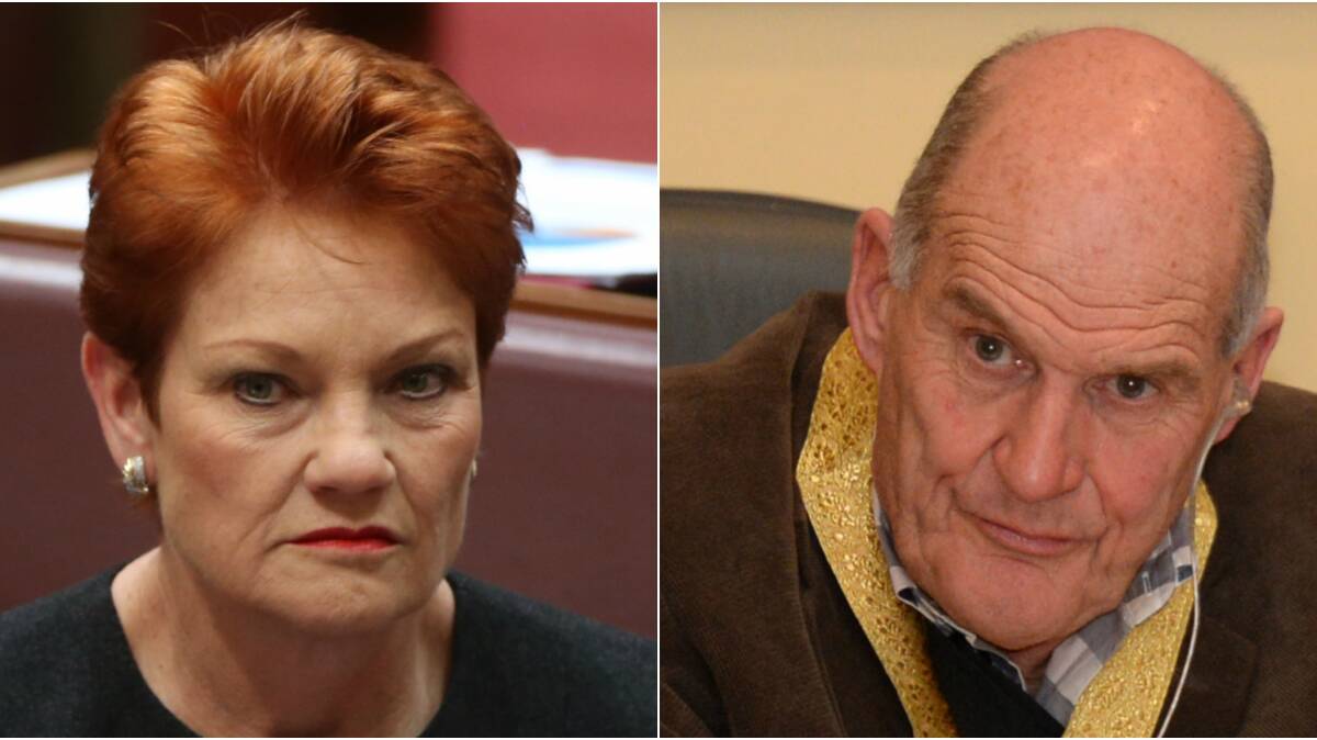 Pauline Hanson and John Burt