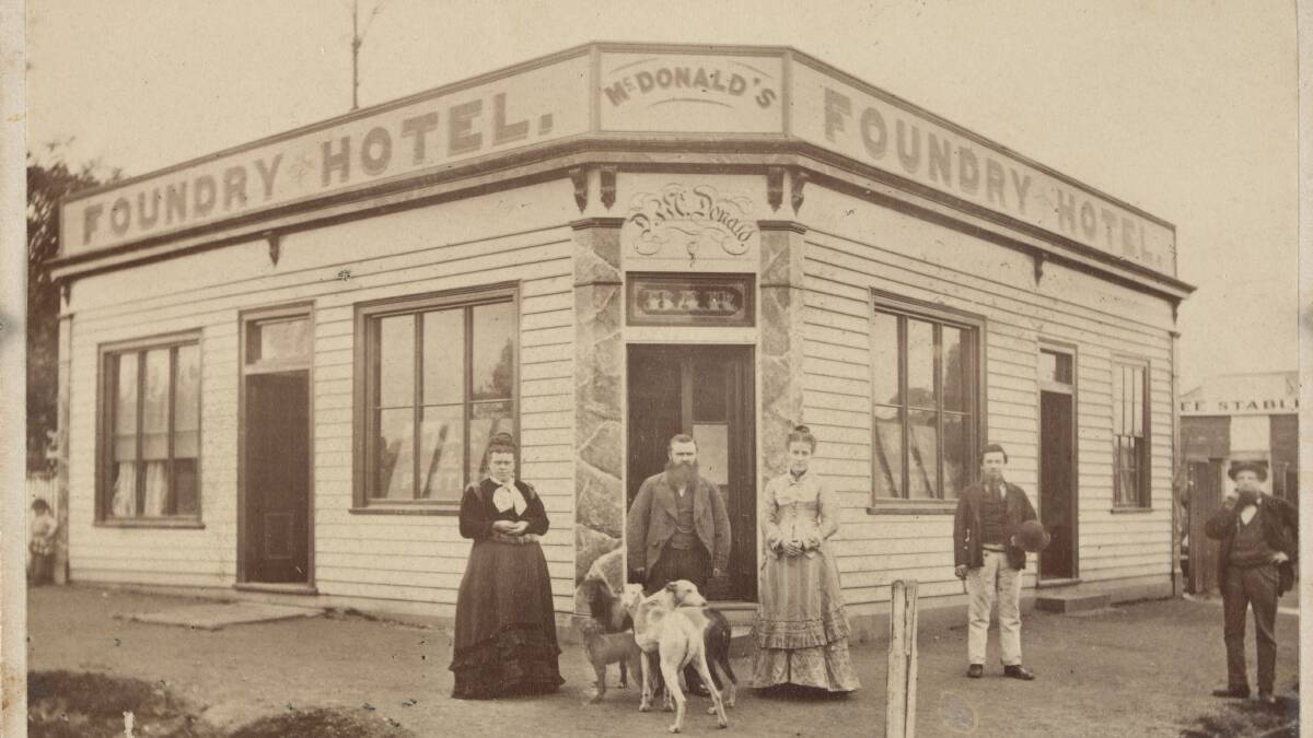Long demolished: The Foundry Hotel in Drummond Street South. The site is now a private house pushed further back from the road.