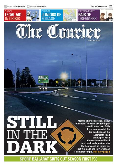 The Courier front page, May 20, 2016.