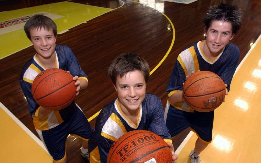 2003 - Members of U16 Ballarat Miners team to play in the Country Victoria Junior Championships. L-R Mitchell and Nathan Brown and Corey Collier.