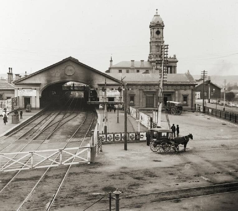 OLD TIME GLORY: A historic photo of the Ballarat Railway Station. 