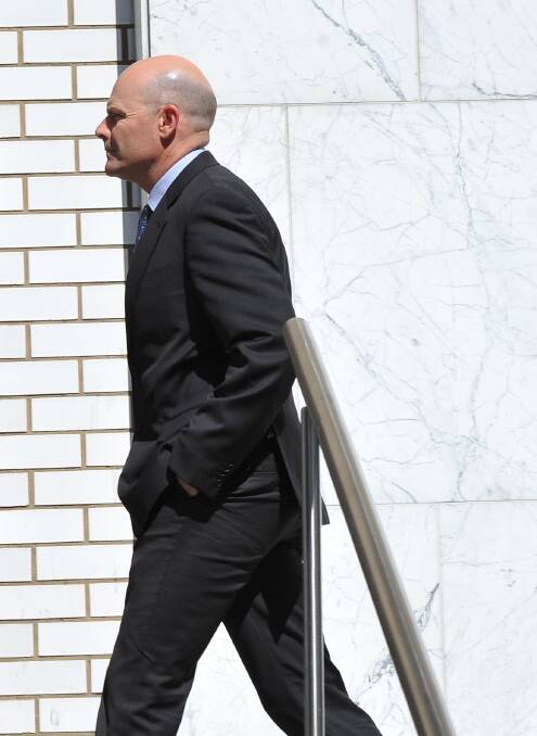Rik McCaig leaves the Ballarat Magistrates Court last month. 