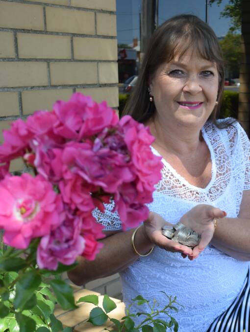 SILVER LINING: Cancer survivor,Joanie Rix, is embarking on a ten year fundraising campaign where she will collect a decade worth of 10 cent coins for cancer research.  