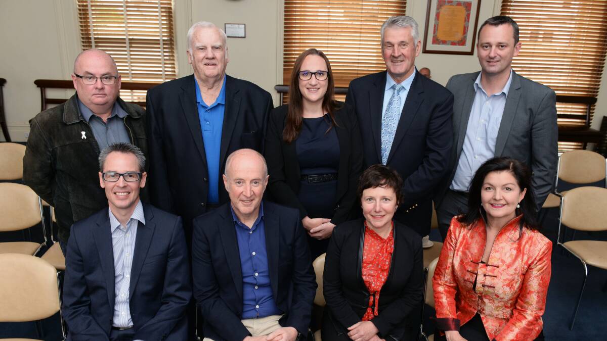 The current team of Ballarat councillors (clockwise from left to right) Des Hudson, Grant Tillett, Amy Johnson, Jim Rinaldi, Daniel Moloney, Ben Taylor, Mark Harris, Belinda Coate and mayor Samantha McIntosh could be in for a pay rise.