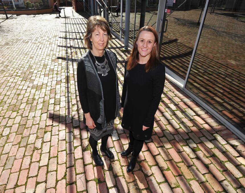 UNITED: UnitingCare Ballarat chief executive Carolyn Barrie and Committee for Ballarat chief executive Melaine Robertson.  Picture: Lachlan Bence