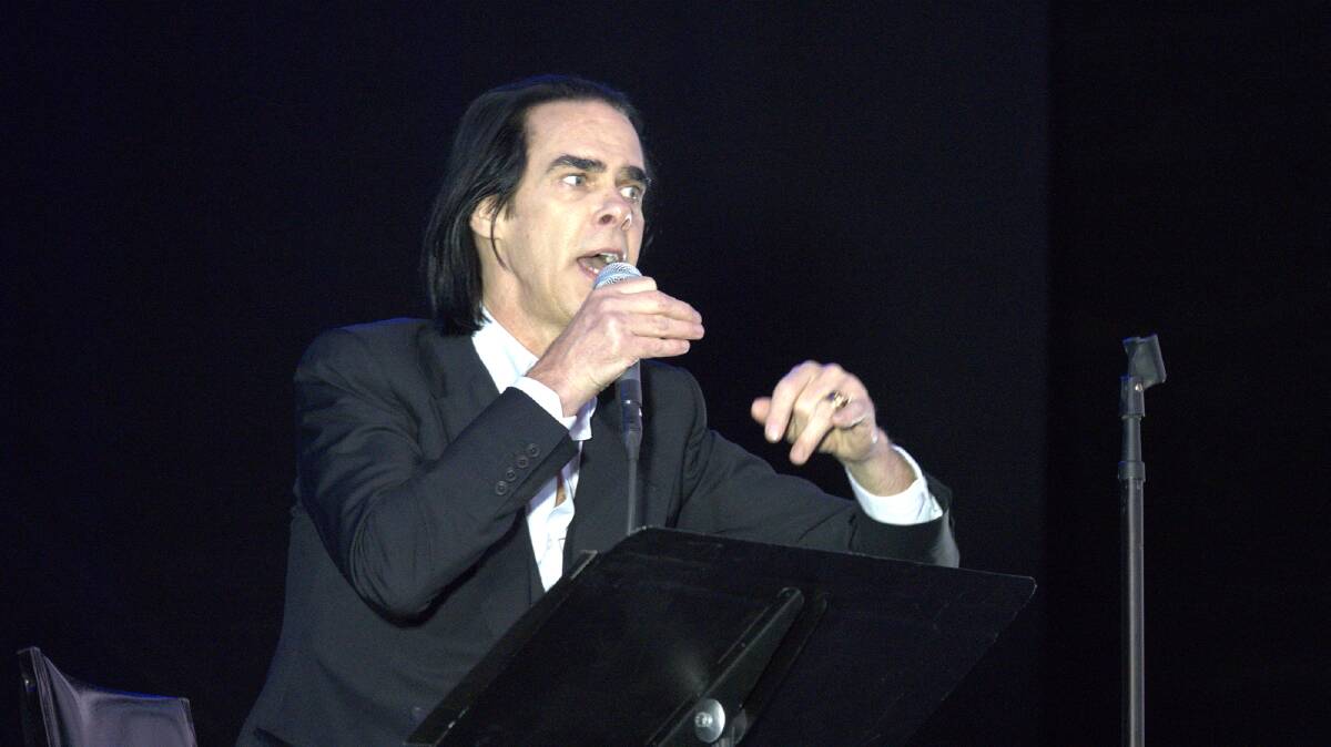 Nick Cave performs in Ballarat on Sunday night. Picture: Audrey Lake