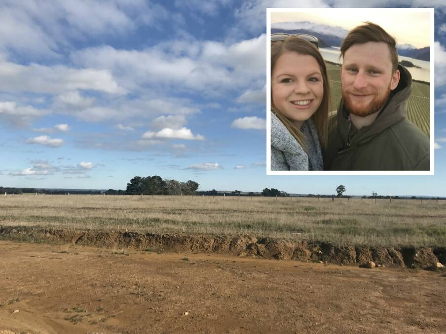 BIG WIN: First home buyers Keeley Cornwall and Daniel Gorch have purchased a property at Lucas where they will build their first home, with the help of government grants.