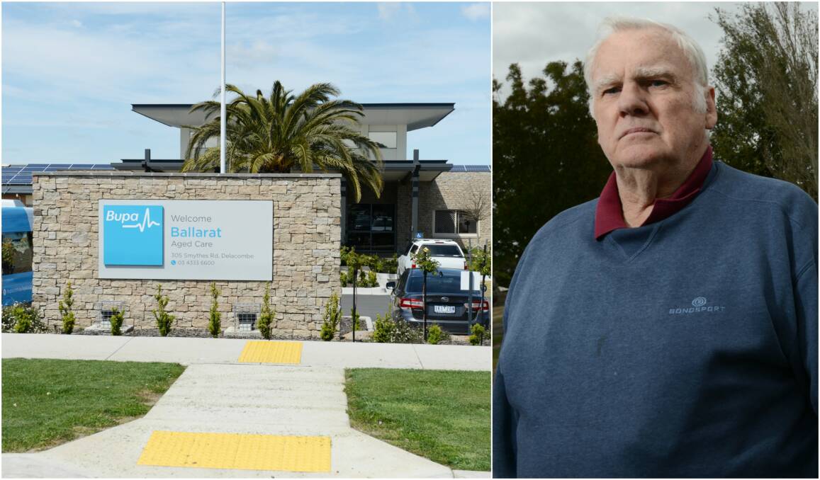 OPPOSED: Cr Grant Tillett says Ballarat City staff should not have intervened in a protest at Bupa Ballarat Nursing Home on Monday.
