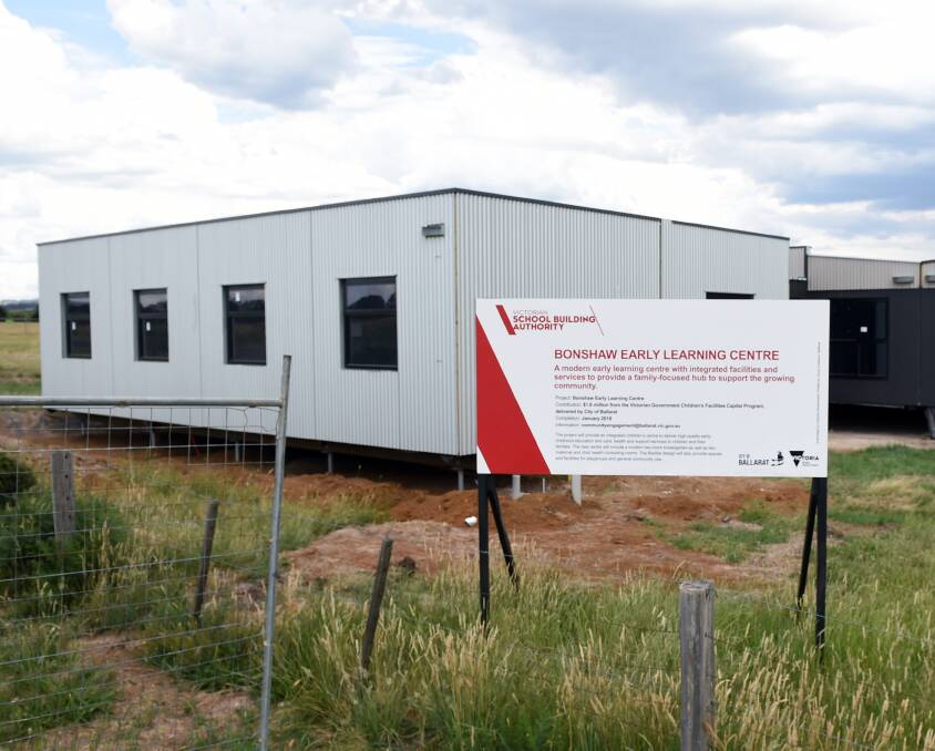 NEARLY THERE: Classrooms at the Bonshaw Early Learning Centre were installed as part of the $1.6 million state government project south of Sebastopol. Picture: Kate Healy