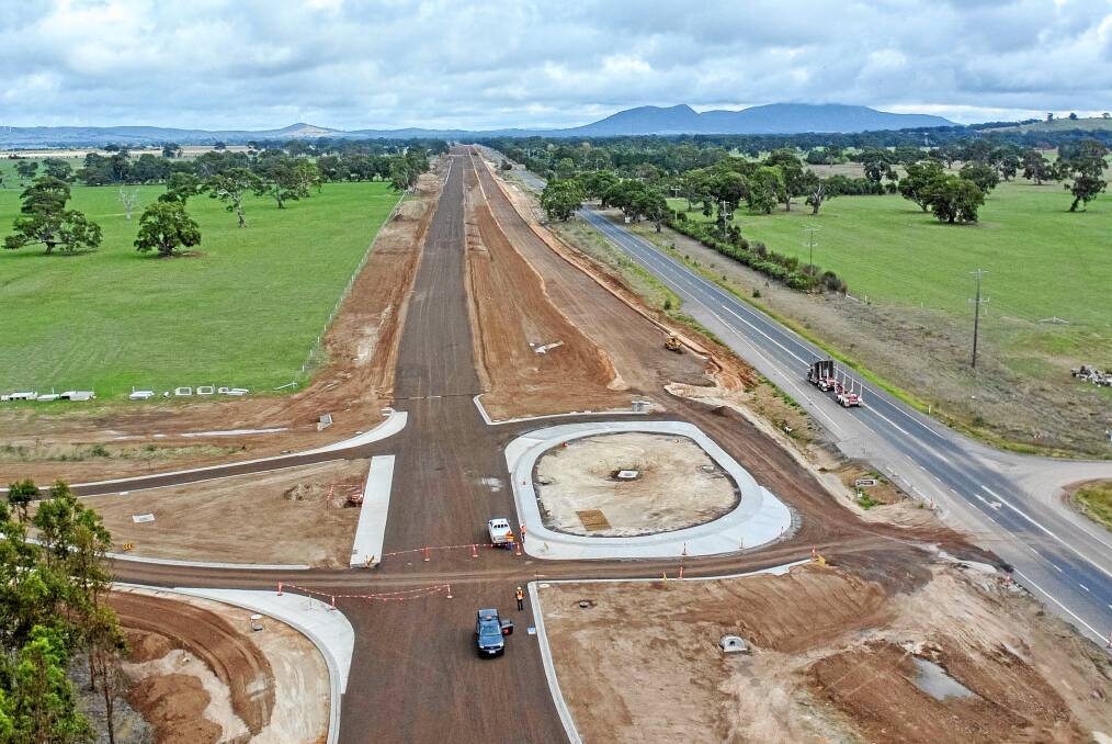 PLANNING: The now completed highway that leads into section 2b between Beaufort and Ararat.
