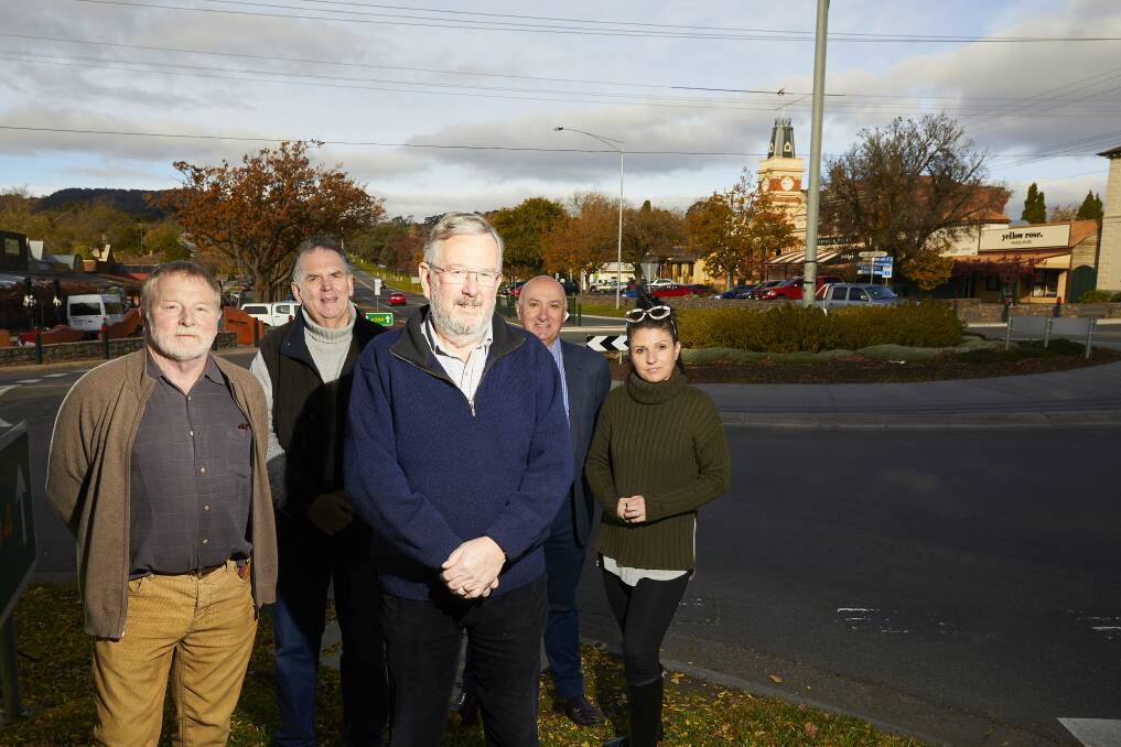 BIG PLANS: Buninyong and District Community Association members with Steve Falconer, front, will be at a meeting to dicuss the town's future. Picture: Luka Kauzlaric