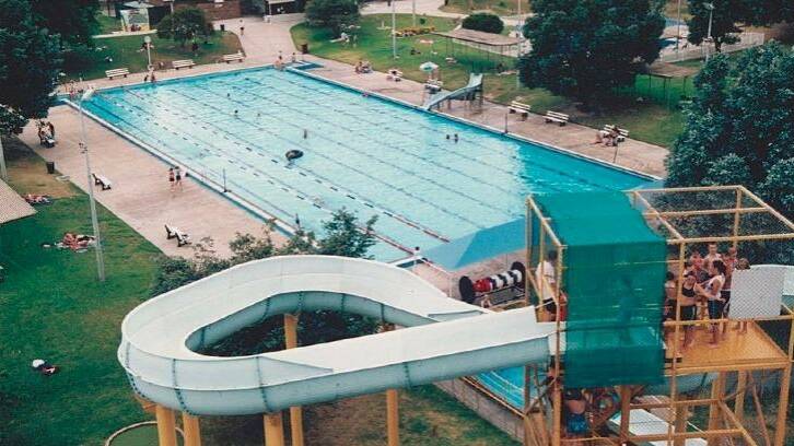 The old Eureka Pool waterslide before it was removed by council.