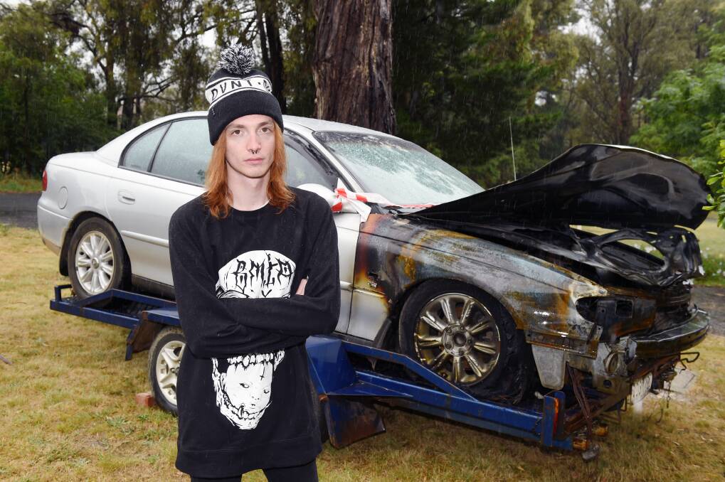 VIDEO | Josh McMahon and his burnt out Holden Commodore VX.