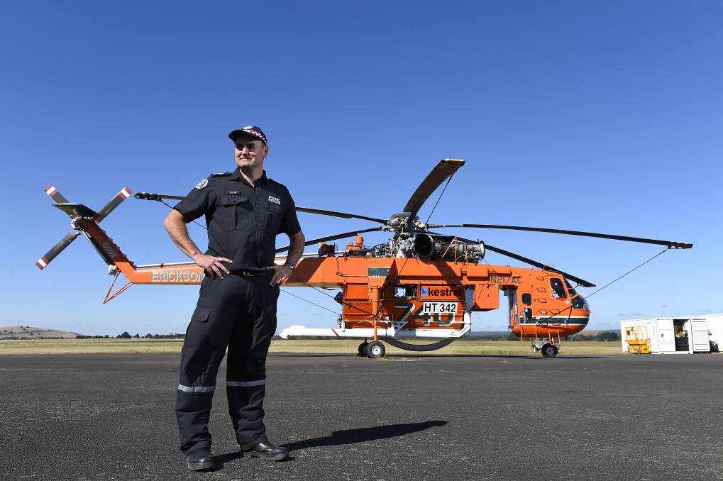 Country Fire Authority Operations Officer Wayne Rigg. Picture: Justin Whitelock