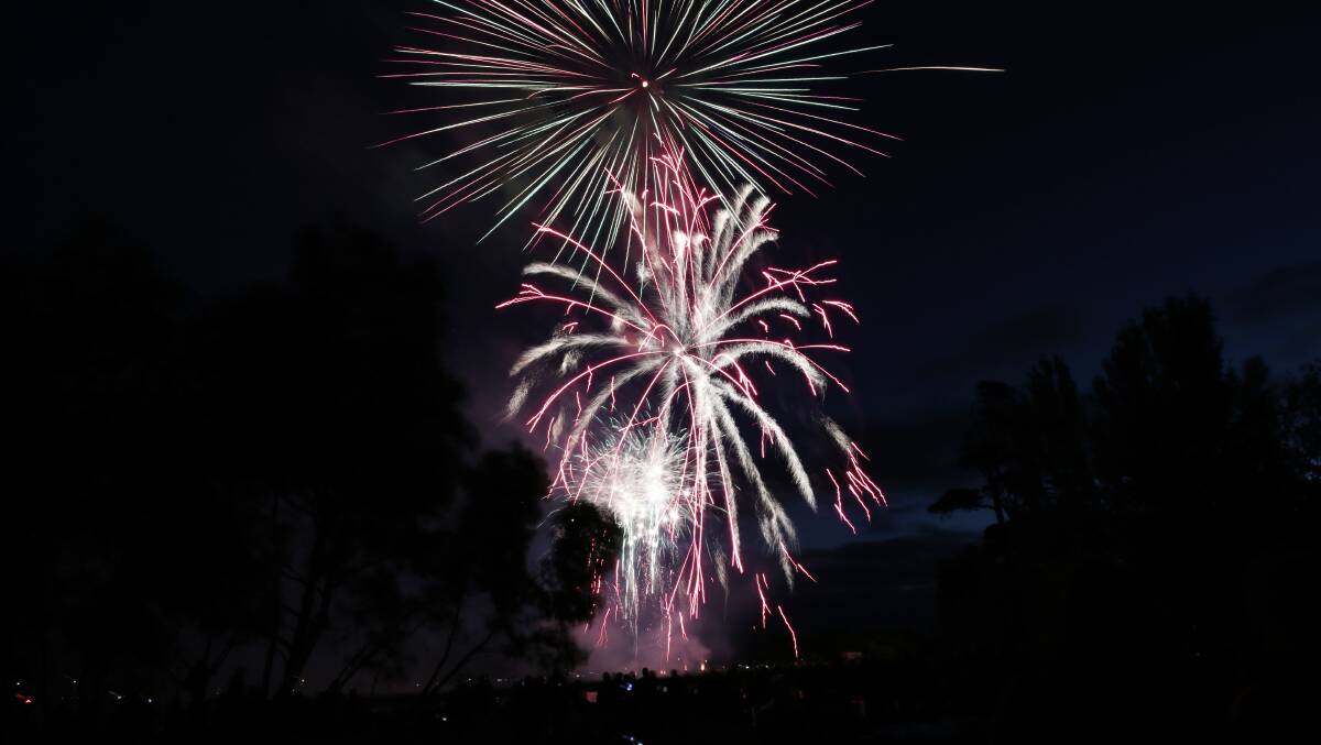 Fireworks over Lake Wendouree in 2017.