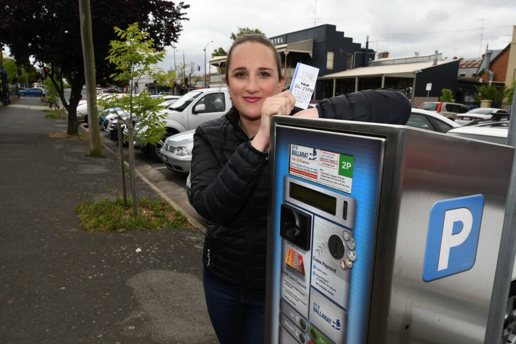 BIG WIN: Cr Amy Johnson said a new ticketing system will be fairer on people parking in the Ballarat CBD. Picture: Lachlan Bence