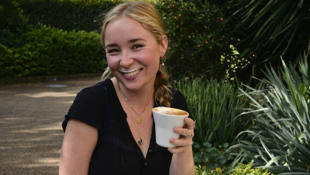HOOKED: Seraphine Cafe barista Rosie Scanlan can't get enough turmeric lattes, and neither can the rest of the city. Picture: Belinda-Jane Davis
