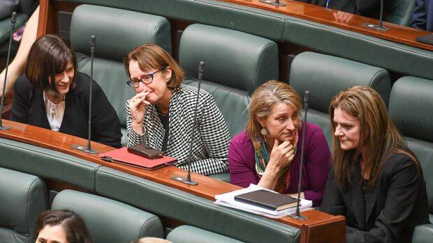 Emotional MP's after the bill passed. Photo: Justin McManus
