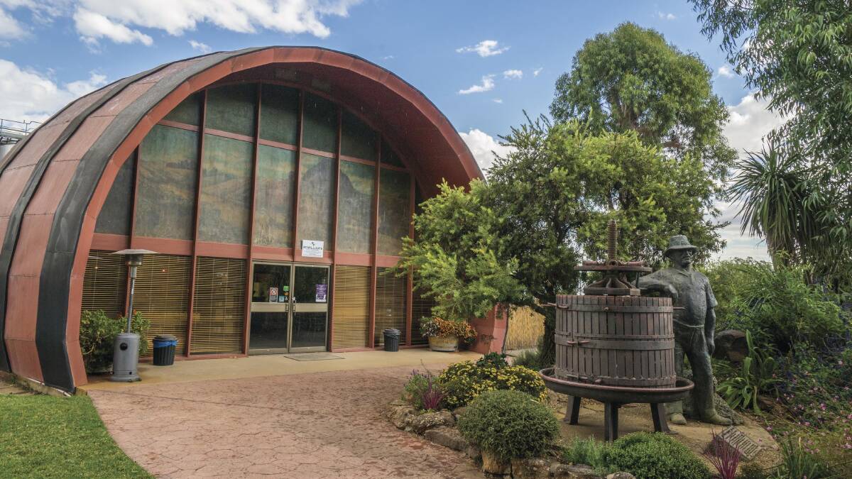 The iconic Hanwood Barrel at McWilliams Winery. Image: Destination NSW. 