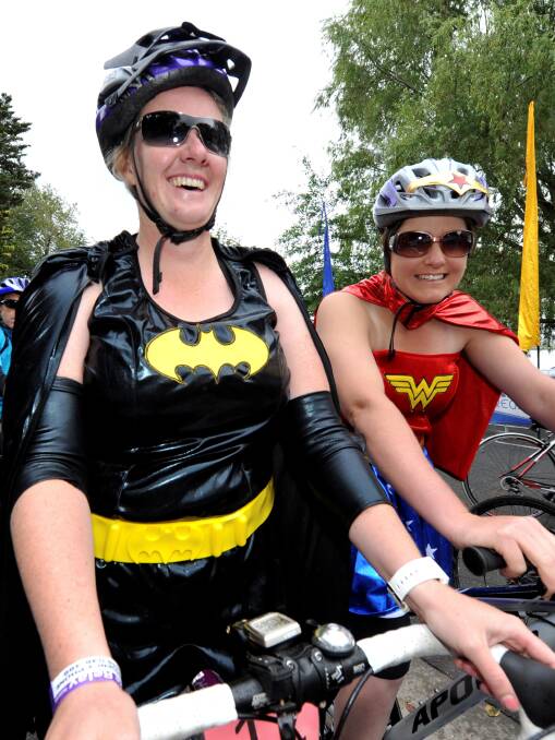 Super fundraisers: Now is the time to prepare costumes for the Ballarat Cycle Classic. PICTURE: Jeremy Bannister