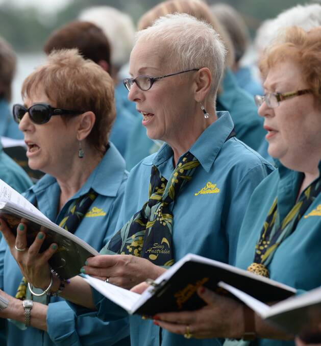 La-la: The Sing Australia choir in a file photo. Picture: Adam Trafford