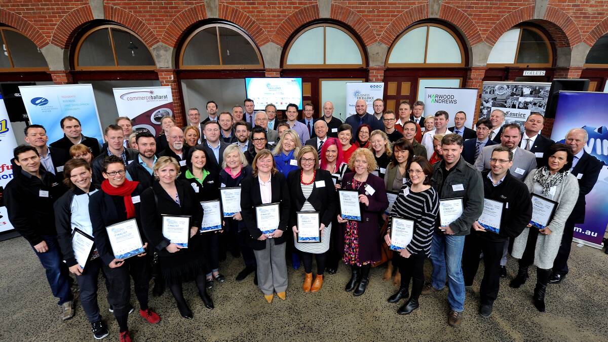 All the 2015 Business Excellence Awards finalists. PICTURE: Lachlan Bence. 