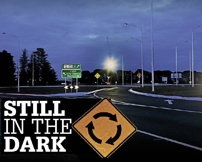 New roundabout a danger in the dark