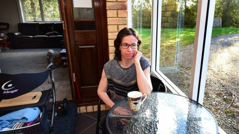 FED UP: Anita Griffith, of Deloraine, says she is regularly left without care, forcing her to cancel medical appointments. Picture: Paul Scambler
