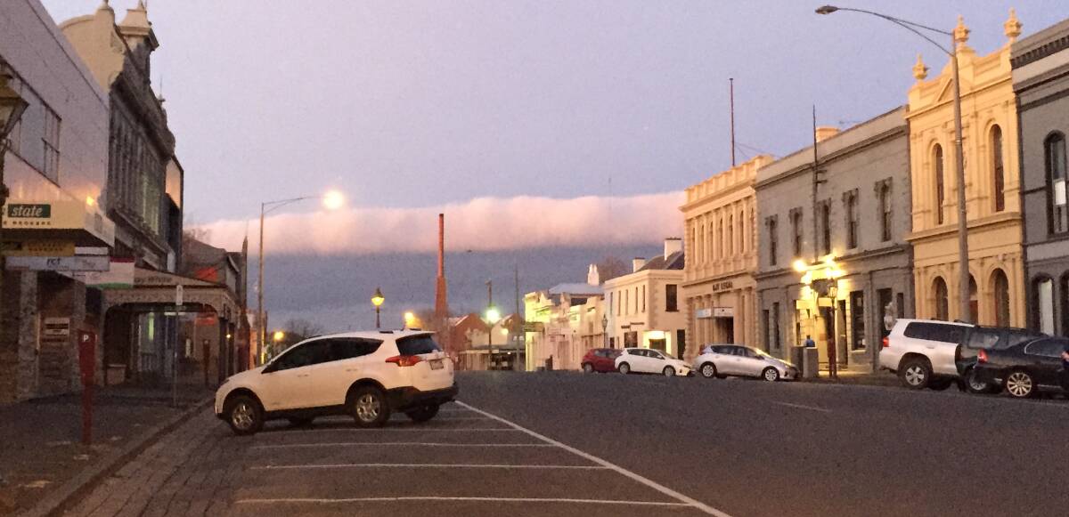 Strange cloud formation over Ballarat