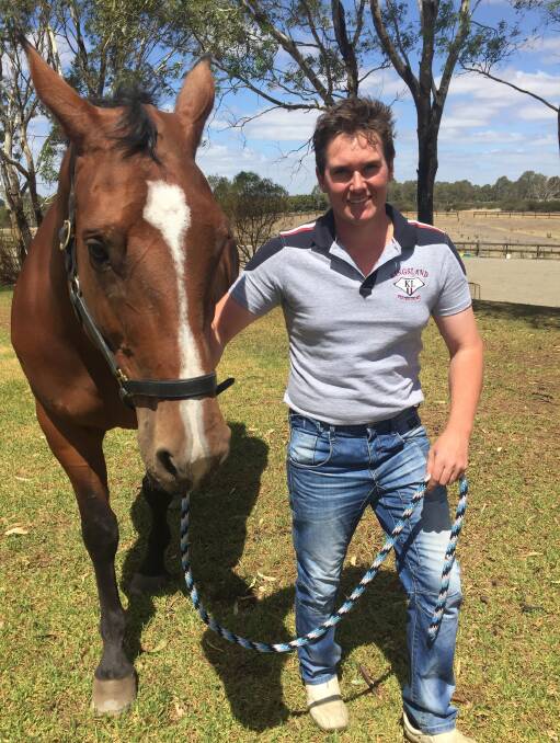 Olympics dream: Clunes' Steven Hill and his mare Yalambi’s Bellini Star are in transit to Europe this week to make the cut for Rio. Picture: Amber Wilson