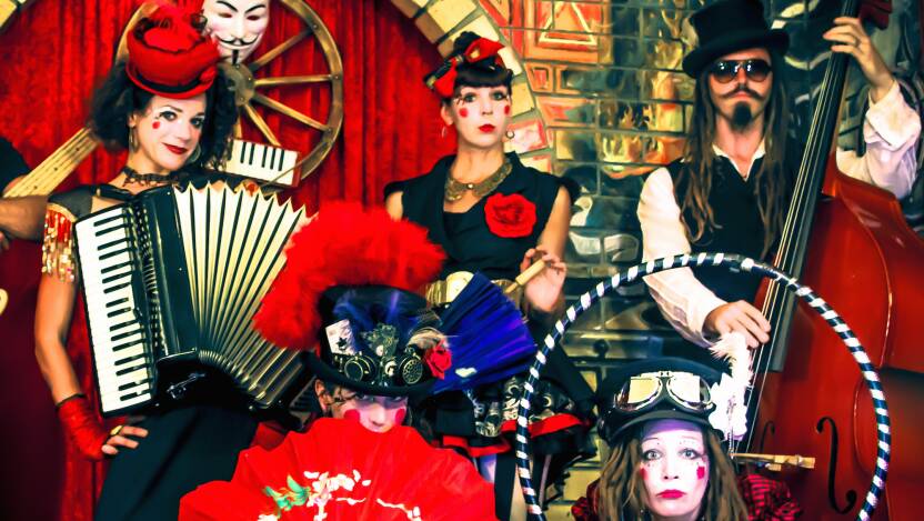 The Sea Gypsy Orchestra are just one of many performance outfits at the upcoming Rainbow Serpent Festival.