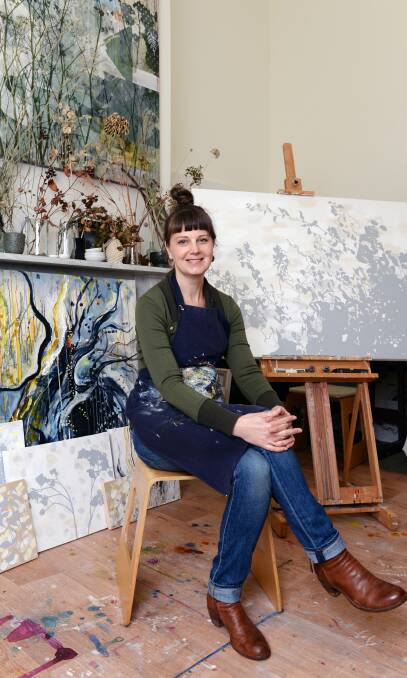 Suburb of creatives: Artist Susan Nethercote has joined the growing Soliders Hill Artist Collective, which is staging another exhibition this month. Picture: Kate Healy