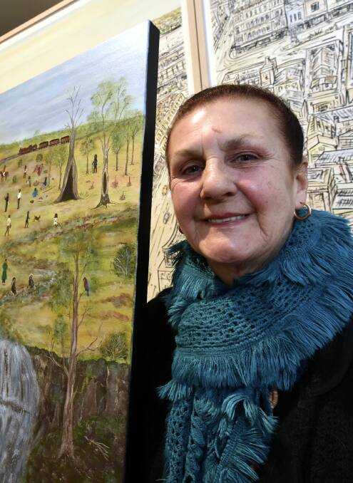 Golden chance: Marlene Gilson was one of three commissioned artists.