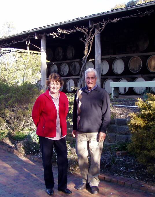 Decades of dedication: Shirley and Allan McClean "plonked" a house on a hill at Myrniong and established a winery now renowned for its fortified wines.