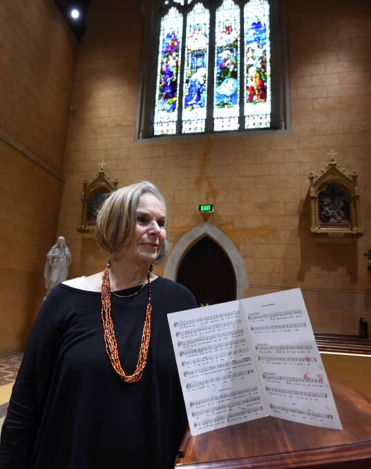 Singing together: Ballarat Choral Festival Margaret Lenan Ellis said the event unified religions and non-faith groups across the city. Picture: Lachlan Bence