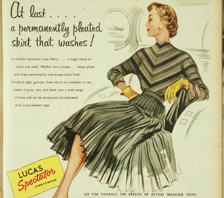 Pages of history: An ad from Australian Women's Weekly, March 1954. Picture: supplied by the Gold Museum