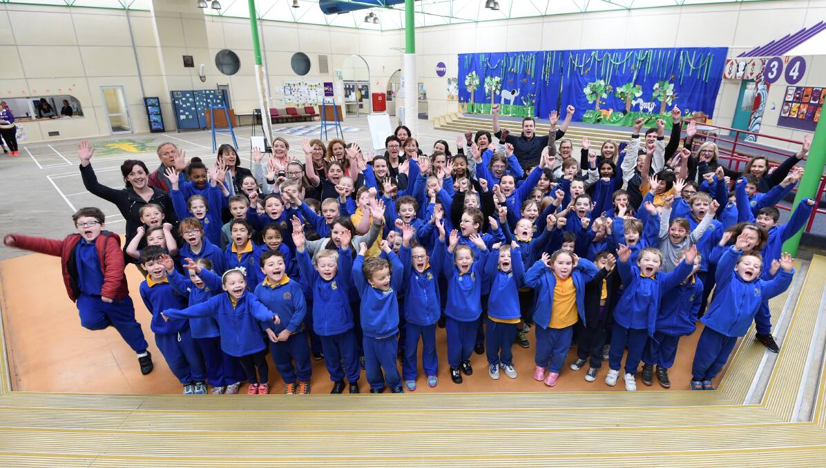 MILESTONE: Sebastopol Primary School celebrates its inclusion on the most improved primary schools of Australia list. Picture: Lachlan Bence